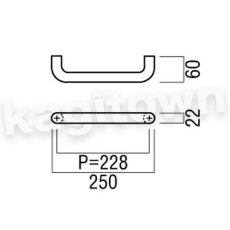 画像2: UNION【ユニオン】G560-01-001[ドアハンドル] 押し棒（内外） (2)