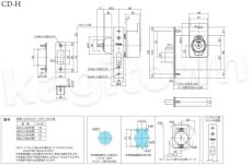 画像2: Clavis F22 CD-H【クラビス】レバーハンドル錠 納期1~4週間 非常開付シリンダー (2)