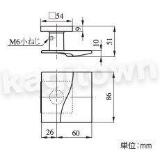 画像5: MIWA 【美和ロック】 ZPK88205 交換 取替え  屋内専用 PullPlates882 プルプレート 空錠 間仕切錠 表示錠 (5)
