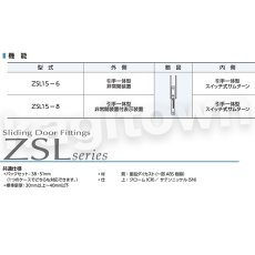 画像2: MIWA 【美和ロック】 ZSL15 交換 取替え 引戸錠 彫込引手 住宅内部専用引戸錠 (2)