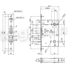 画像2: ALPHA 【アルファ】 edロックPLUS用 [CL-LE-Aセット] 錠ケース•レバーセット 交換 取付 (2)