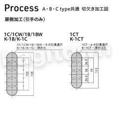 画像10: 川口技研【GIKEN】引手一体型引戸錠・引手/B type [4BD-SG]取付 交換 (10)