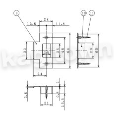 画像10: 川口技研【GIKEN】TKレバー [DT1-4M]表示錠 取付 交換 (10)