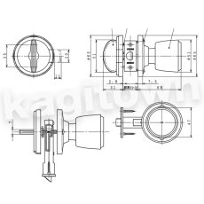 画像2: 川口技研【GIKEN】ハイスシリーズ [DC-2]ハイス戸襖錠 取付 交換 (2)