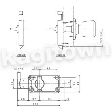 画像4: 川口技研【GIKEN】ハイスシリーズ [DC-4]WC錠 片ノブ 取付 交換 (4)