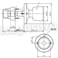 画像6: 川口技研【GIKEN】ホームシリーズ [DA-4]ホームWC錠 片ノブ 取付 交換 (6)