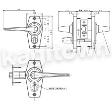 画像7: 川口技研【GIKEN】ホームレバーシリーズ [HL-3N/HL-3CB]戸襖錠 レバー 取付 交換 (7)