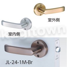 画像2: 川口技研【GIKEN】Jレバーシリーズ(24番) [JL-24-1M/DJ-24-1M]丸座空錠 レバー 取付 交換 (2)