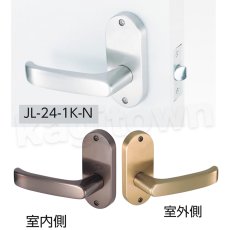 画像2: 川口技研【GIKEN】Jレバーシリーズ(24番) [JL-24-1K]小判空錠 レバー 取付 交換 (2)