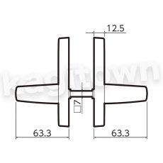 画像3: 川口技研【GIKEN】Jレバーシリーズ(20番) [JL-20-1K]小判空錠 レバー 取付 交換 (3)