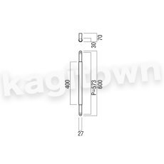 画像2: UNION【ユニオン】G5615-54-077[ドアハンドル] 押し棒（内外） (2)