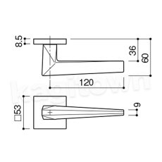 画像5: KAWAJUN【カワジュン】1-GZT-057-LJ-8[レバーハンドル GY]河淳 取付 交換 新築 リフォーム (5)