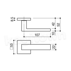 画像4: KAWAJUN【カワジュン】1-V7T-N-LJ-2-0[レバーハンドル V7]河淳 取付 交換 (4)
