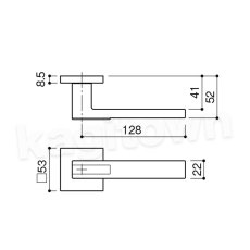 画像3: KAWAJUN【カワジュン】1-TKT-C003-LJ-2-0[レバーハンドル TK]河淳 取付 交換 新築 リフォーム DIY (3)