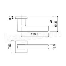 画像3: KAWAJUN【カワジュン】1-RVT-CS-LJ-2[レバーハンドル RV]河淳 取付 交換 新築 リフォーム DIY (3)
