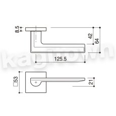 画像3: KAWAJUN【カワジュン】1-F6T-CH-LJ-2[レバーハンドル F6]河淳 取付 交換 新築 リフォーム DYI (3)