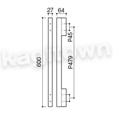 画像2: KAWAJUN【カワジュン】KH-67-6003[手すり（I型） KH-67]河淳 取付 交換 リフォーム DYI (2)