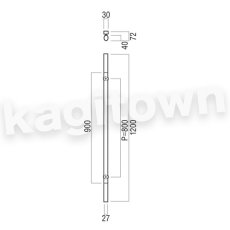 画像2: UNION【ユニオン】G5955-01-024-L1200[ドアハンドル] 押し棒（内外）取付 交換 (2)