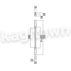 画像2: UNION【ユニオン】G590-35-050[ドアハンドル] 押し棒（内外）取付 交換 (2)