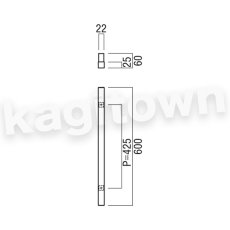 画像2: UNION【ユニオン】G620-01-090-L600[ドアハンドル] 押し棒（内外）取付 交換 (2)