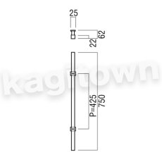 画像2: UNION【ユニオン】G660-01-023[ドアハンドル] 押し棒（内外）取付 交換 DIY (2)
