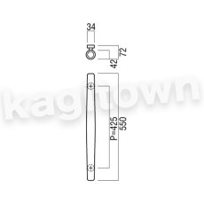 画像2: UNION【ユニオン】G66-35-050[ドアハンドル] 押し棒（内外）取付 交換 DIY (2)