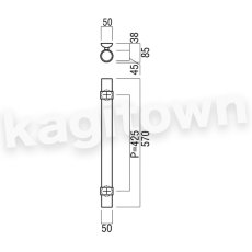 画像2: UNION【ユニオン】G650-54-070[ドアハンドル] 押し棒（内外）取付 交換 DIY (2)