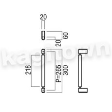 画像2: UNION【ユニオン】G7010-26-038-L300[ドアハンドル] 押し棒（内外）取付 交換 DIY (2)
