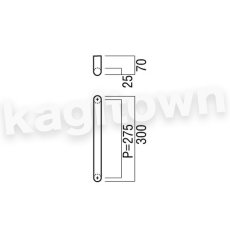 画像2: UNION【ユニオン】G7053-01-001-L300[ドアハンドル] 押し棒（内外）取付 交換 DIY (2)
