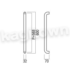 画像2: UNION【ユニオン】G7056-01-001-L600[ドアハンドル] 押し棒（内外）取付 交換 DIY (2)