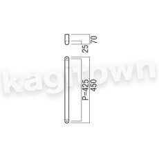 画像2: UNION【ユニオン】G7053-01-001-L450[ドアハンドル] 押し棒（内外）取付 交換 DIY (2)
