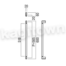 画像2: UNION【ユニオン】G7010-26-038-L600[ドアハンドル] 押し棒（内外）取付 交換 DIY (2)