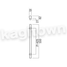 画像2: UNION【ユニオン】G7225-01-023-L550[ドアハンドル] 押し棒（内外）取付 交換 DIY (2)