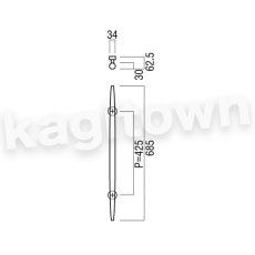 画像2: UNION【ユニオン】G77-35-050[ドアハンドル] 押し棒（内外）取付 交換 DIY (2)