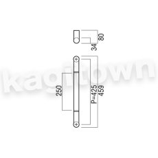 画像2: UNION【ユニオン】G810-01-024[ドアハンドル] 押し棒（内外）取付 交換 DIY (2)