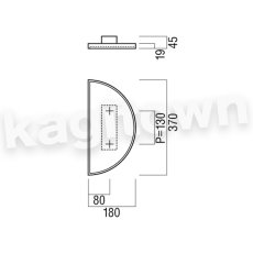 画像2: UNION【ユニオン】G8000-15-045-L[ドアハンドル] 押し棒（内外）取付 交換 DIY 左吊元/右吊元 (2)