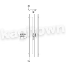 画像2: UNION【ユニオン】G90-01-023-L2000[ドアハンドル] 押し棒（内外）取付 交換 DIY (2)
