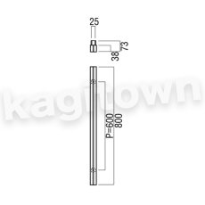 画像2: UNION【ユニオン】G840-38-110[ドアハンドル] 押し棒（内外）取付 交換 DIY (2)