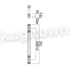 画像2: UNION【ユニオン】G962-02-024[ドアハンドル] 押し棒（内外）取付 交換 DIY (2)