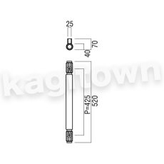 画像2: UNION【ユニオン】G960-49-060[ドアハンドル] 押し棒（内外）取付 交換 DIY (2)
