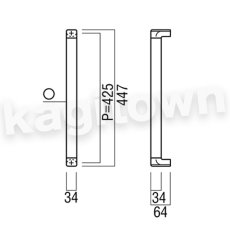 画像2: UNION【ユニオン】H1232-16-688[ドアハンドル] 押し棒（内外）取付 交換 DIY (2)