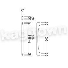 画像2: UNION【ユニオン】H1175-48-852[ドアハンドル] 押し棒（内外）取付 交換 DIY (2)