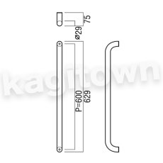 画像2: UNION【ユニオン】H1161-83-698[ドアハンドル] 押し棒（内外）取付 交換 DIY (2)