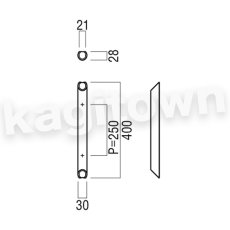 画像2: UNION【ユニオン】H1187-51-658-L400[ドアハンドル] 押し棒（内外）取付 交換 DIY (2)
