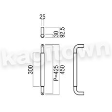 画像2: UNION【ユニオン】H1185-42-698[ドアハンドル] 押し棒（内外）取付 交換 DIY (2)