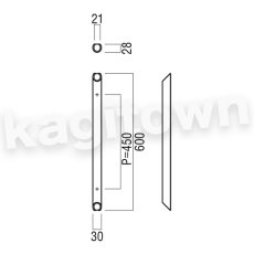 画像2: UNION【ユニオン】H1187-51-658-L600[ドアハンドル] 押し棒（内外）取付 交換 DIY (2)