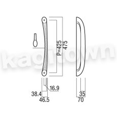 画像2: UNION【ユニオン】H2102-03-699[ドアハンドル] 押し棒（内外）取付 交換 DIY (2)