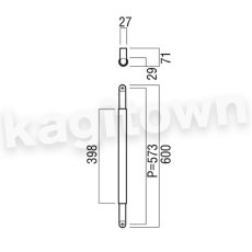 画像2: UNION【ユニオン】H1213-84-077[ドアハンドル] 押し棒（内外）取付 交換 DIY (2)