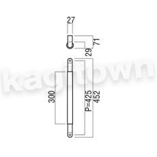 画像2: UNION【ユニオン】H2154-54-077[ドアハンドル] 押し棒（内外）取付 交換 DIY (2)
