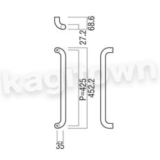 画像2: UNION【ユニオン】H2161-01-001[ドアハンドル] 押し棒（内外）取付 交換 DIY (2)